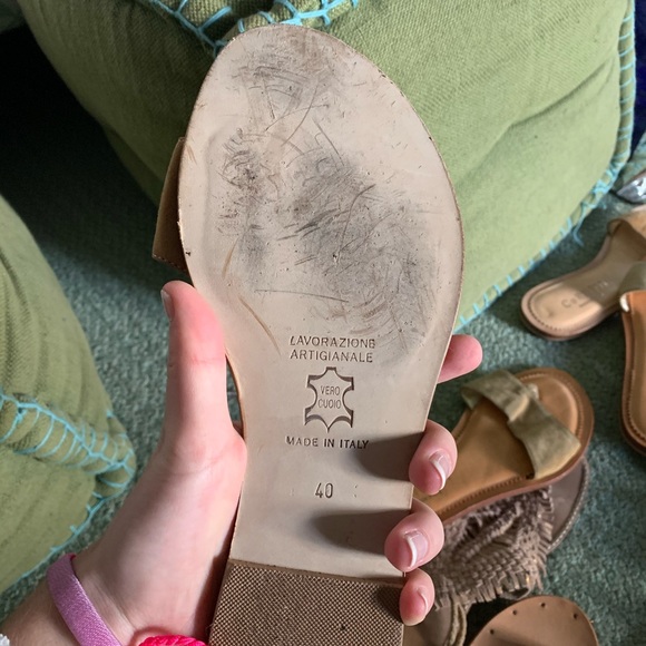 Cornetti tan Suede Sandals - Picture 4 of 4